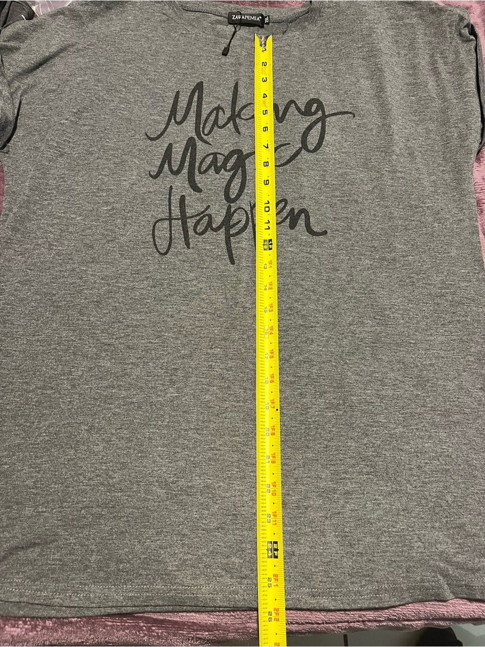 Zawapemia  Gray Crewneck Tee 2xl - Picture 6 of 7